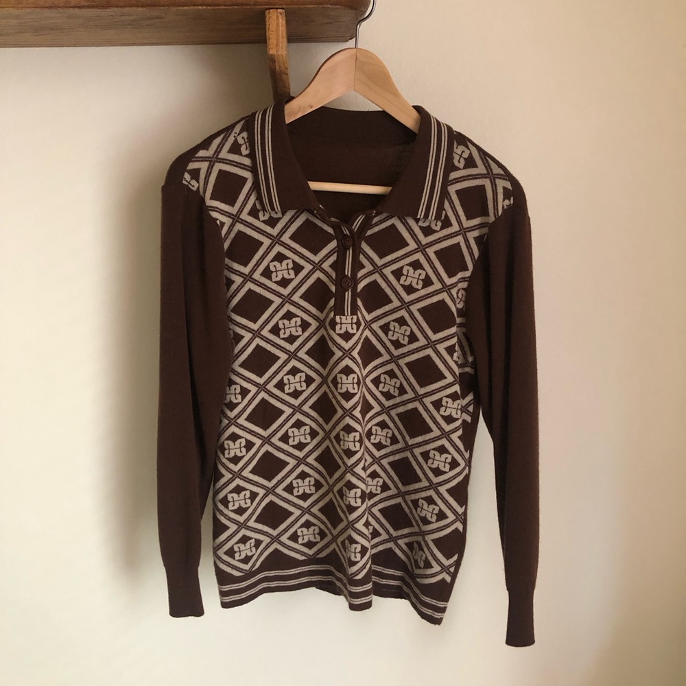 Vintage Polo Sweater - Small / Medium